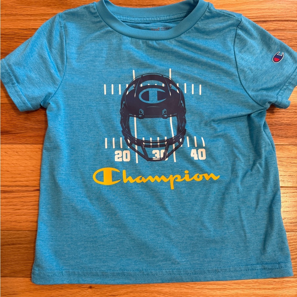 3t boy Champion Blue dri-fit football shirt